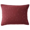 Taie d'oreiller Pois Doré Déco "Gaïa Chic" 60 x 60 cm & 50 x 70 cm "Gaze de Coton" - Gaïa Chic Lie de vin - 50 x 70 cm>L'Effet Papillon Sale