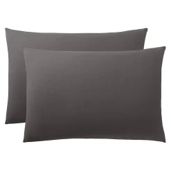 Coton Pur Taie d'oreiller "Prémium" toutes dimensions - Prémium Ardoise - 50 x 70 cm* Taie D'Oreiller