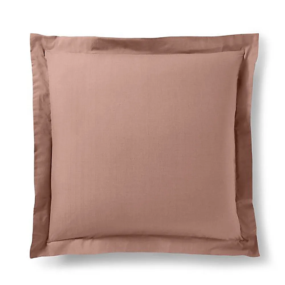 Taie d'oreiller "Prémium" toutes dimensions - Prémium Vieux Rose - 63 x 63 cm volant plat piqué>Coton Pur Hot