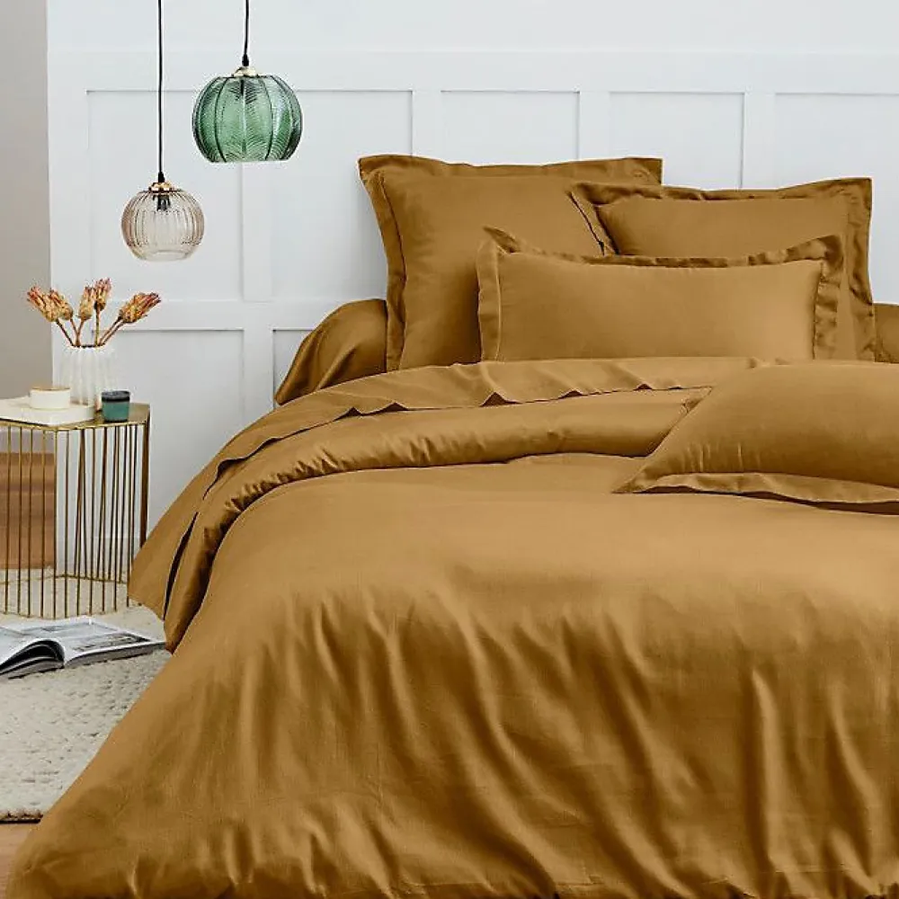 Coton Pur Taie d'oreiller "Prémium" toutes dimensions - Prémium Caramel - 50 x 70 cm* Taie D'Oreiller