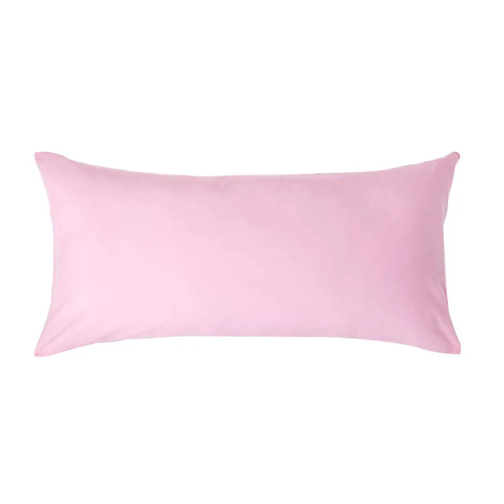 Taie d'oreiller rose 100% coton égyptien 200 fils, 40x80 cm ->Homescapes Outlet