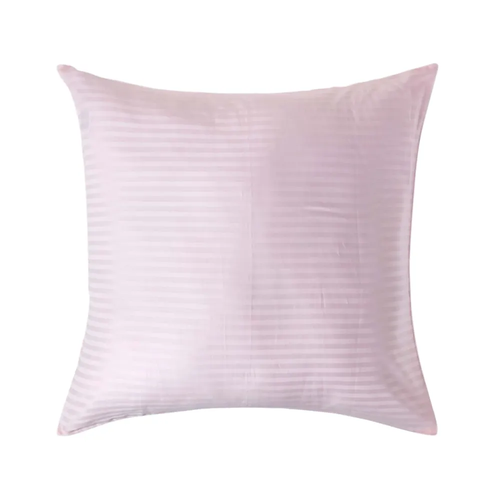 Homescapes Taie d'oreiller rose satin rayé en coton égyptien 330 fils, 80x80 cm -* Taie D'Oreiller