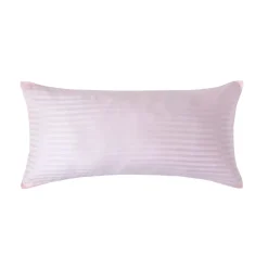 Taie d'oreiller rose satin rayé en coton égyptien 330 fils, 40x80 cm ->Homescapes Outlet