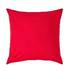 Homescapes Taie d'oreiller rouge 100% coton égyptien 200 fils, 60x60 cm -* Taie D'Oreiller