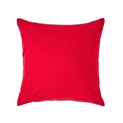Homescapes Taie d'oreiller rouge 100% coton égyptien 200 fils, 40x40 cm -* Taie D'Oreiller