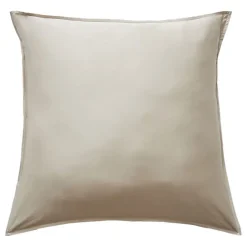 L'Effet Papillon Taie d'oreiller "Salomé" Viscose de bambou 120 fils/cm² - Salomé Pampa - 63 x 63 cm volant plat piqué* Taie D'Oreiller