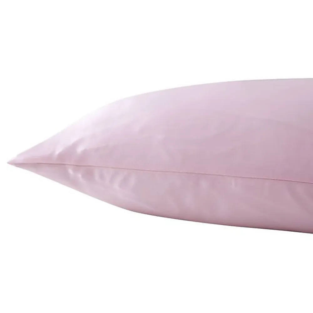 Taie d'oreiller "Silk" Soie de mûrier - Silk Rose - 65 x 65 cm>Coton Pur Outlet