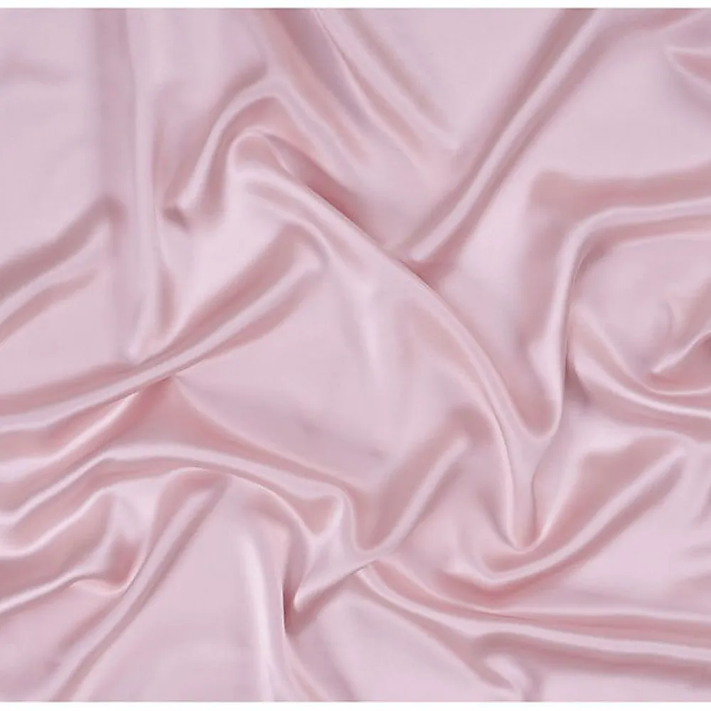 Taie d'oreiller "Silk" Soie de mûrier - Silk Rose - 65 x 65 cm>Coton Pur Outlet