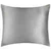 Taie d'oreiller "Silk" Soie de mûrier - Silk Silver - 65 x 65 cm>Coton Pur Best