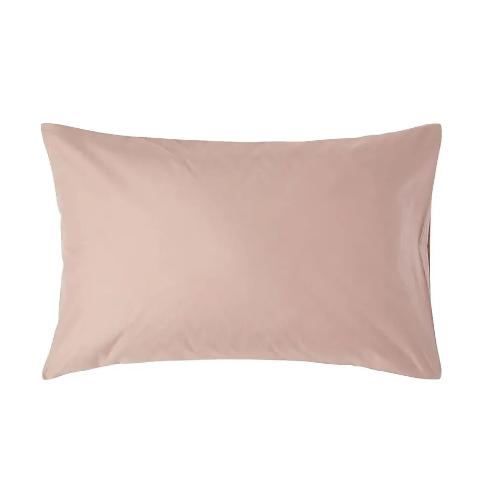 Homescapes Taie d'oreiller taupe en satin de coton égyptien 1000 fils, 50x75 cm -* Taie D'Oreiller