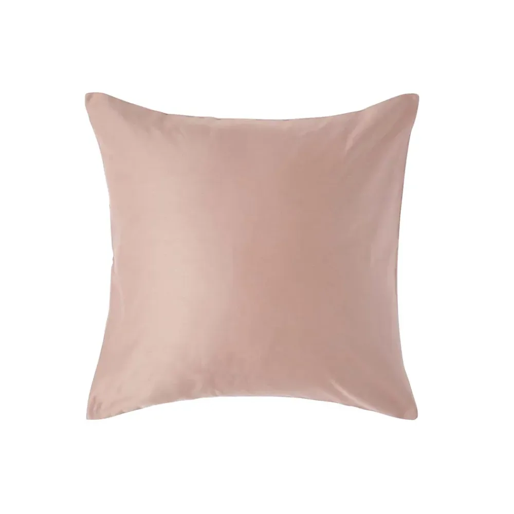 Homescapes Taie d'oreiller taupe en satin de coton égyptien 1000 fils, 40x40 cm -* Taie D'Oreiller