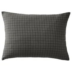 L'Effet Papillon Taie d'oreiller Tissé-teint petits carreaux Déco