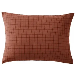 L'Effet Papillon Taie d'oreiller Tissé-teint petits carreaux Déco