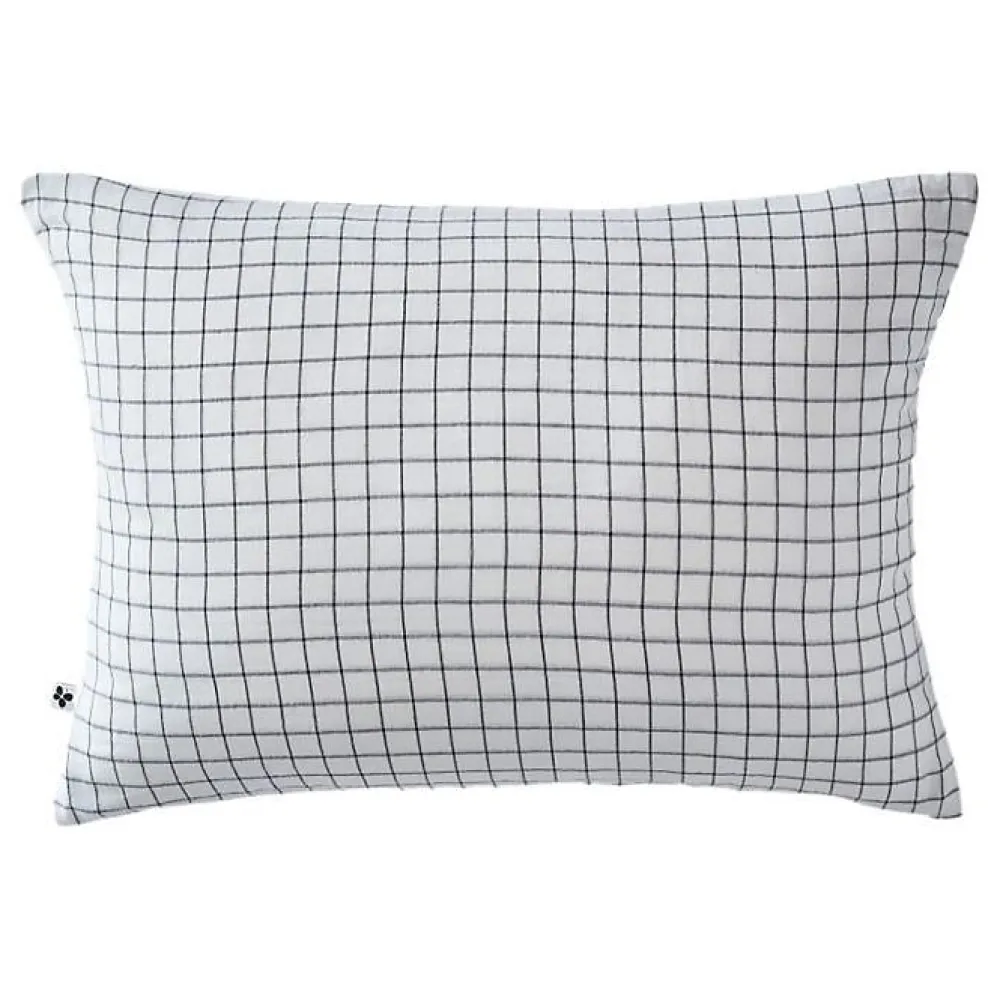 L'Effet Papillon Taie d'oreiller Tissé-teint petits carreaux Déco "Gaïa Mix" 60 x 60 cm & 50 x 70 cm "Gaze de Coton" - Gaïa Mix Chantilly - 50 x 70* Taie D'Oreiller