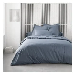 Taie d'oreiller TODAY Essential - 63 x 63+5 cm - 100% Coton uni - Denim>Todays Tools Discount