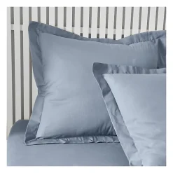 Taie d'oreiller TODAY Essential - 63 x 63+5 cm - 100% Coton uni - Denim><noscript><img width=