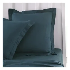 Taie d'oreiller TODAY Essential - 63 x 63+5 cm - 100% Coton uni - Paon><noscript><img width=