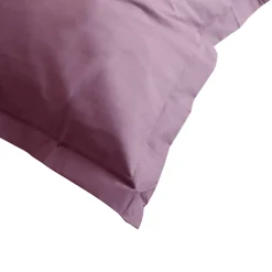 Linnea Taie d'oreiller uni 80x50 cm coton ALTO Raisin* Taie D'Oreiller