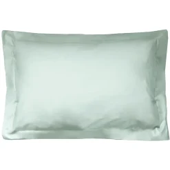Linnea Taie d'oreiller uni 80x50 cm coton ALTO vert fleur d'amandier* Taie D'Oreiller