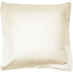 Linnea Taie d'oreiller uni 65x65 cm coton ALTO Crème* Taie D'Oreiller