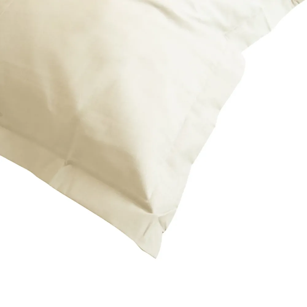 Linnea Taie d'oreiller uni 60x40 cm coton ALTO Crème* Taie D'Oreiller