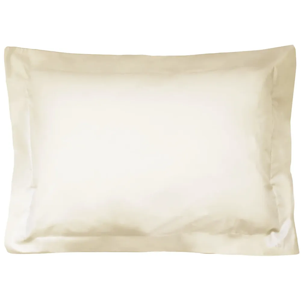 Linnea Taie d'oreiller uni 60x40 cm coton ALTO Crème* Taie D'Oreiller