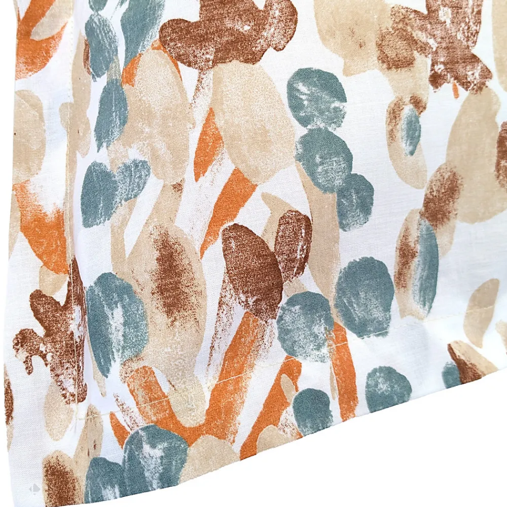 Taie d'oreiller uni 65x65 cm en coton ÉVASION pêche écru>Linnea Sale