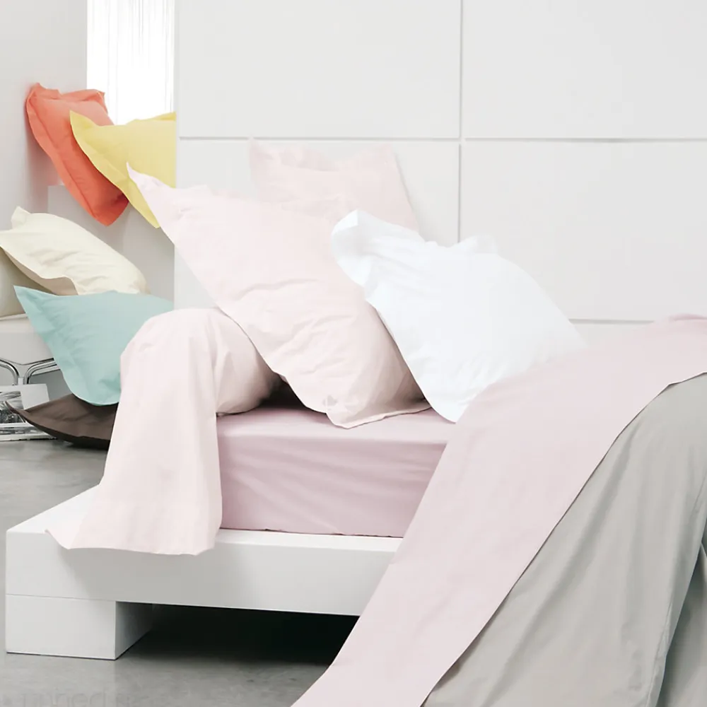 Taie d'oreiller uni 70x50 cm pur percale PRIMO Blanc>Linnea Sale