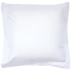 Taie d'oreiller uni 65x65 cm pur percale PRIMO Blanc>Linnea Sale