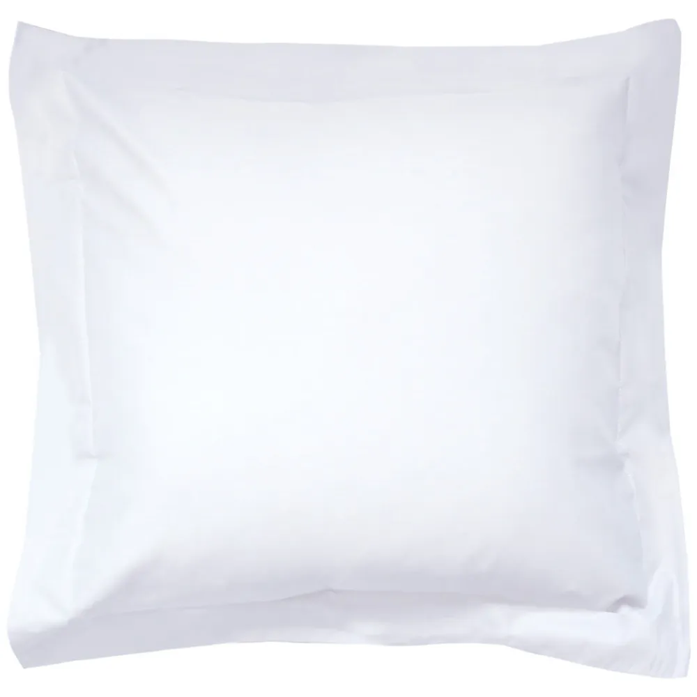 Taie d'oreiller uni 65x65 cm pur percale PRIMO Blanc>Linnea Sale