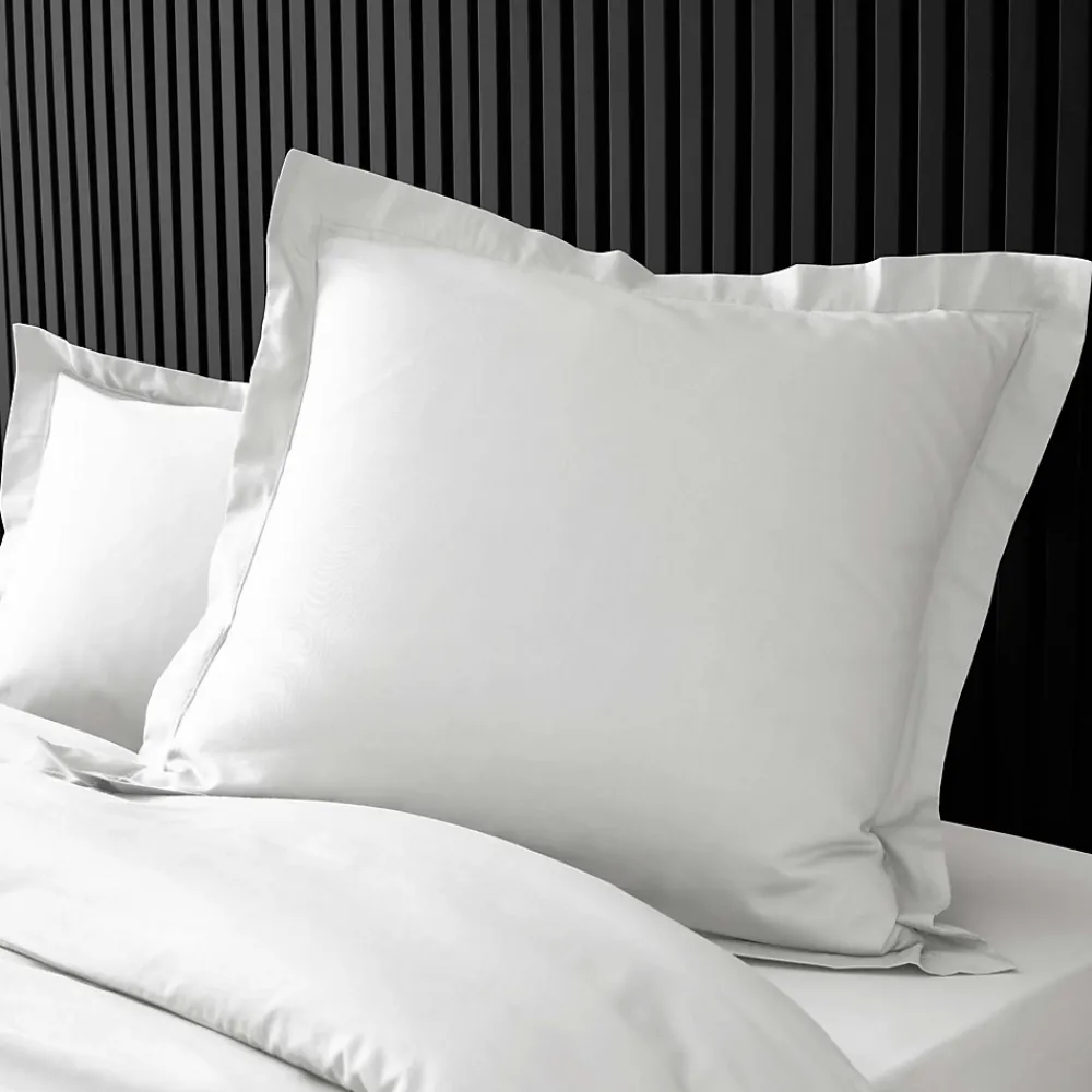 Douceur D'Intérieur Taie d'oreiller unie 100% Percale de Coton ORIGINE (63x63 cm - Blanc)* Taie D'Oreiller