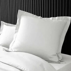 Douceur D'Intérieur Taie d'oreiller unie 100% Percale de Coton ORIGINE (63x63 cm - Blanc)* Taie D'Oreiller
