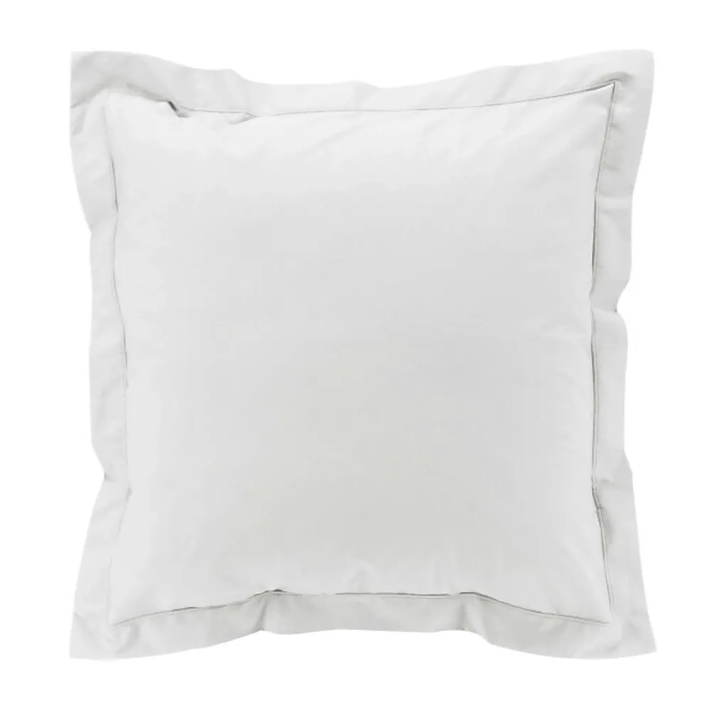 Douceur D'Intérieur Taie d'oreiller unie 100% Percale de Coton ORIGINE (63x63 cm - Blanc)* Taie D'Oreiller
