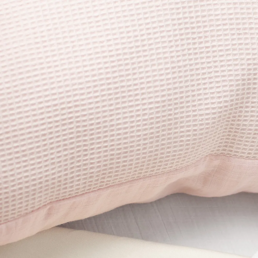 Taie d'oreiller unie en coton nid d'abeille>Sevira Kids Outlet