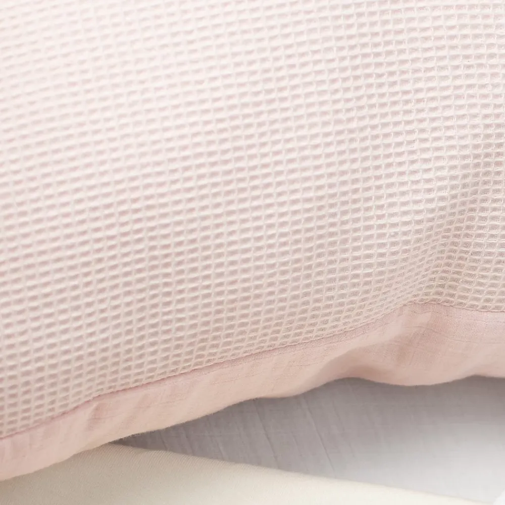 Sevira Kids Taie d'oreiller unie en coton nid d'abeille* Taie D'Oreiller