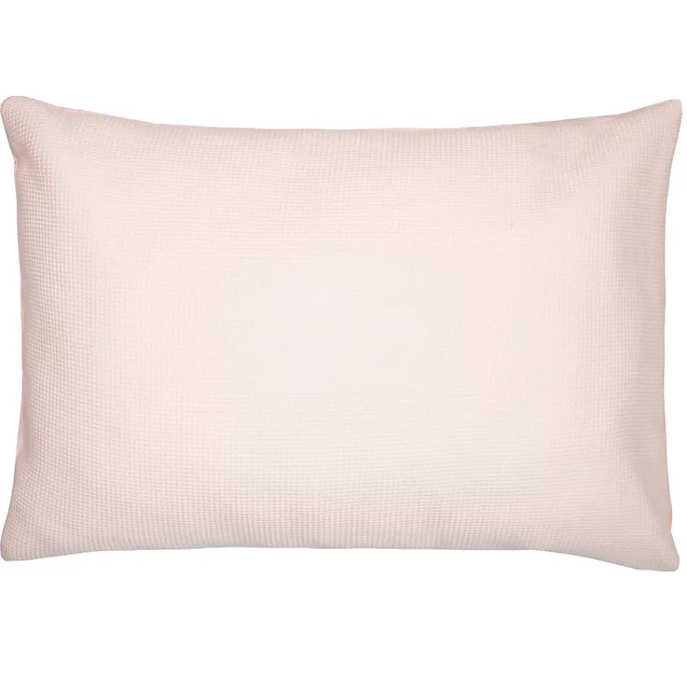 Sevira Kids Taie d'oreiller unie en coton nid d'abeille* Taie D'Oreiller