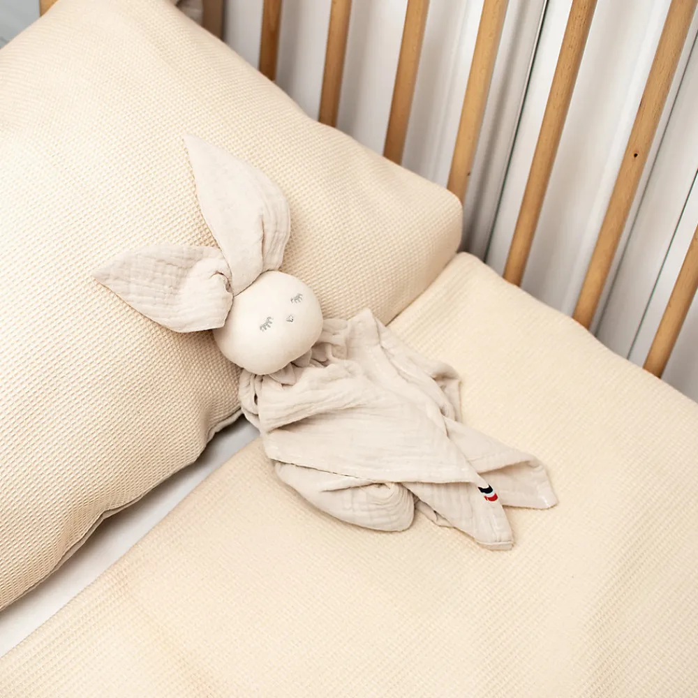 Taie d'oreiller unie en coton nid d'abeille>Sevira Kids Hot