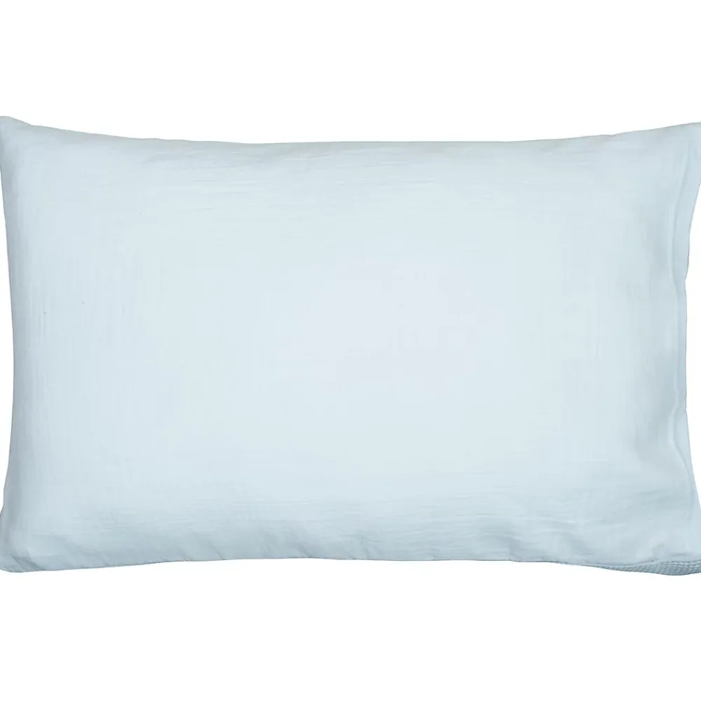 Sevira Kids Taie d'oreiller unie en coton nid d'abeille* Taie D'Oreiller