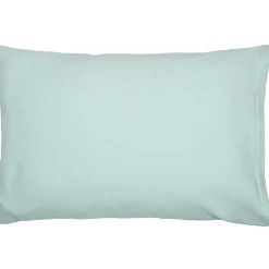 Taie d'oreiller unie en coton nid d'abeille><noscript><img width=