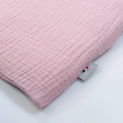 Sevira Kids Taie d'oreiller unie en double gaze de coton* Taie D'Oreiller