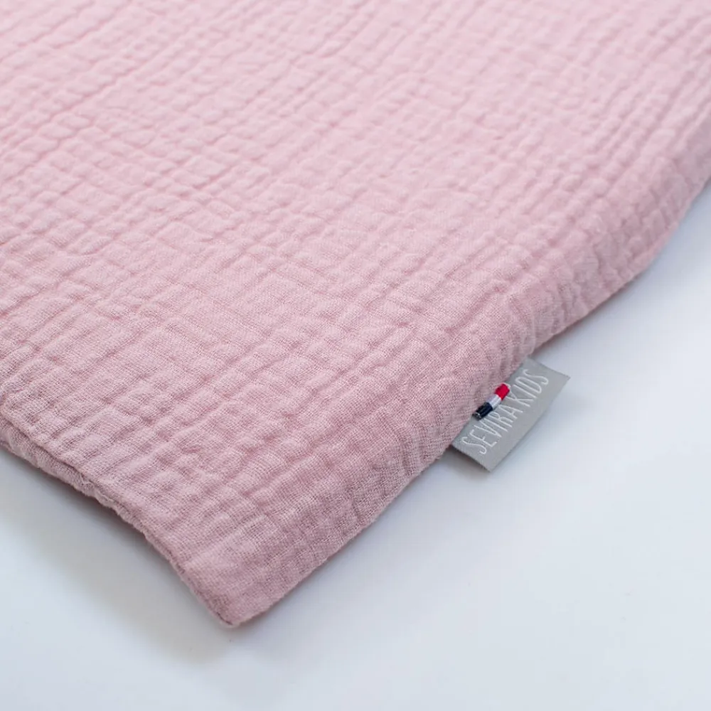 Taie d'oreiller unie en double gaze de coton>Sevira Kids Hot