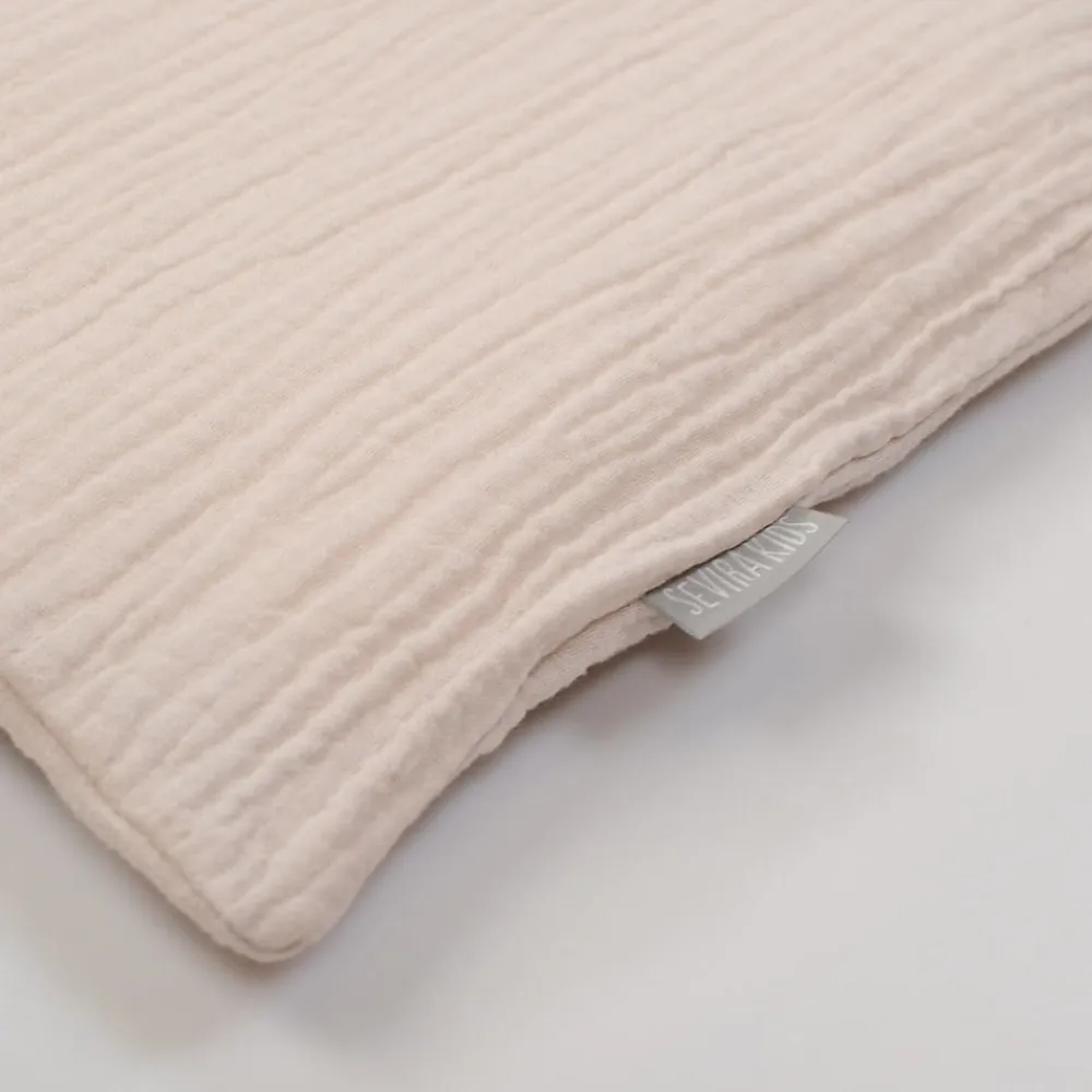 Taie d'oreiller unie en double gaze de coton>Sevira Kids Outlet