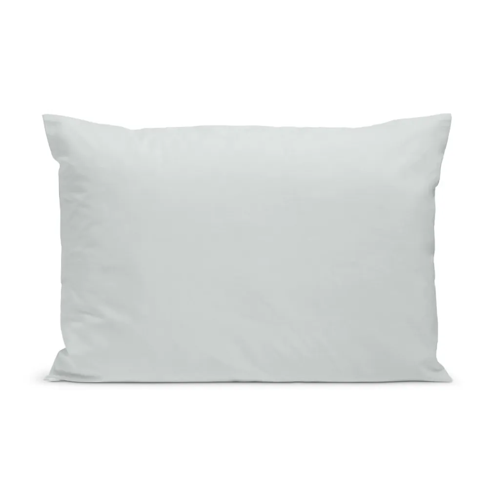 Bleu Calin Taie d'oreiller unie 50x75cm PERCALE GRIS CLAIR* Taie D'Oreiller