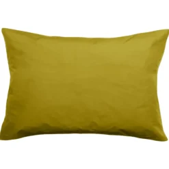 Taie d'oreiller volants plats 50x70 cm percale MANOIR vert Jasmin>Linnea Outlet