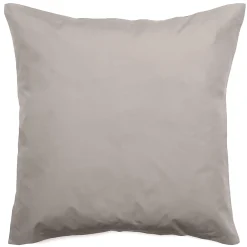 Taie d'oreiller volants plats 65x65 cm percale MANOIR gris Cendre>Linnea Online