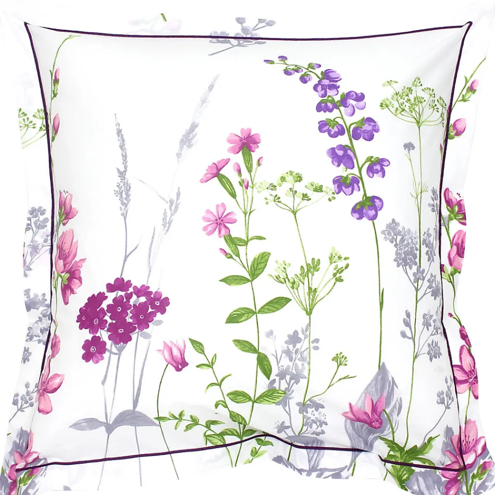 Taie d'oreiller 65x65 cm coton PRETTY blanc>Linnea Outlet