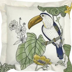 Linnea Taie d'oreiller 65x65 cm coton TOCO vert* Taie D'Oreiller