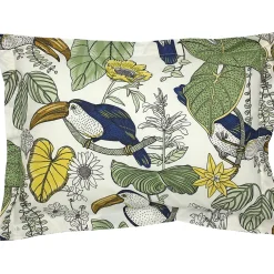Linnea Taie d'oreiller 70x50 cm coton TOCO vert* Taie D'Oreiller