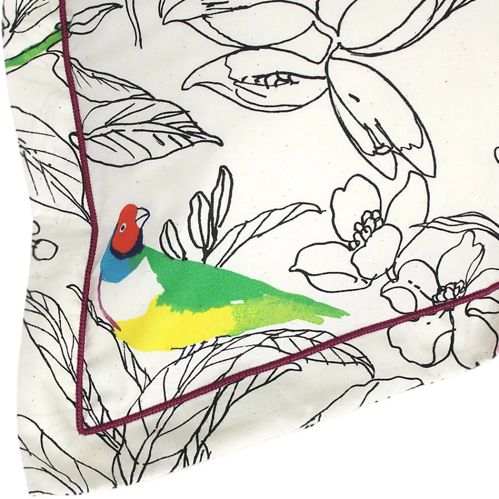 Taie d'oreiller 50x70 cm coton AMAZONIA ecru>Linnea Discount