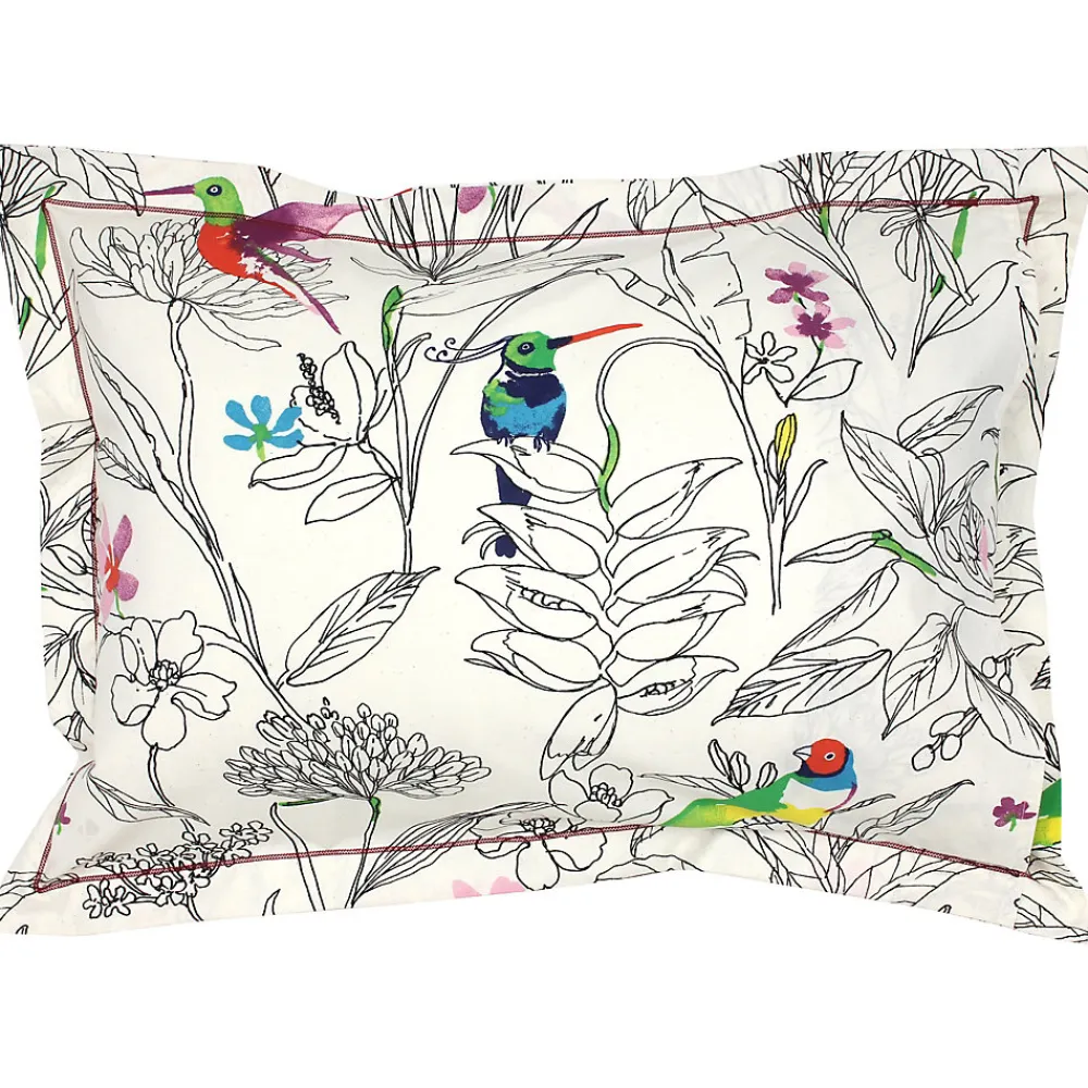 Taie d'oreiller 50x70 cm coton AMAZONIA ecru>Linnea Discount